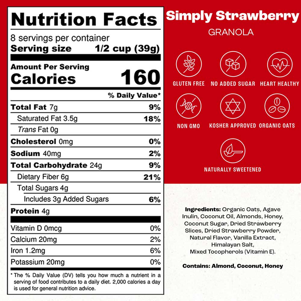 strawberry granola calories